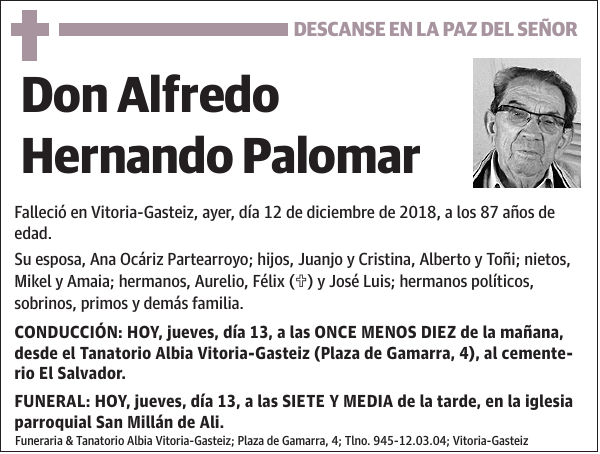 Alfredo Hernando Palomar