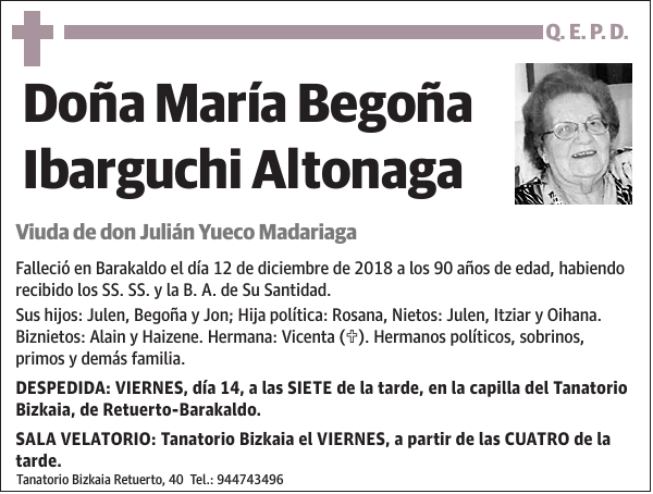 María Begoña Ibarguchi Altonaga