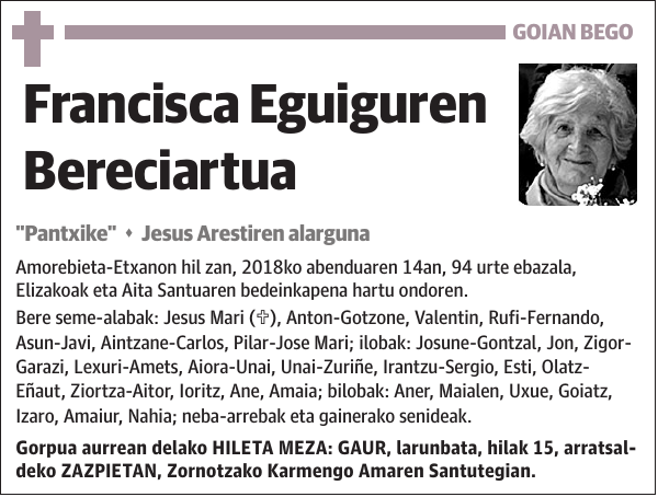 Francisca Eguiguren Bereciartua