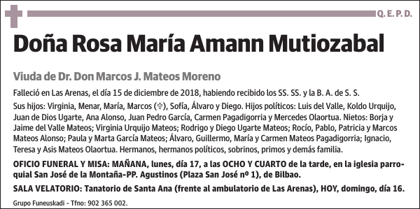 Rosa María Amann Mutiozabal