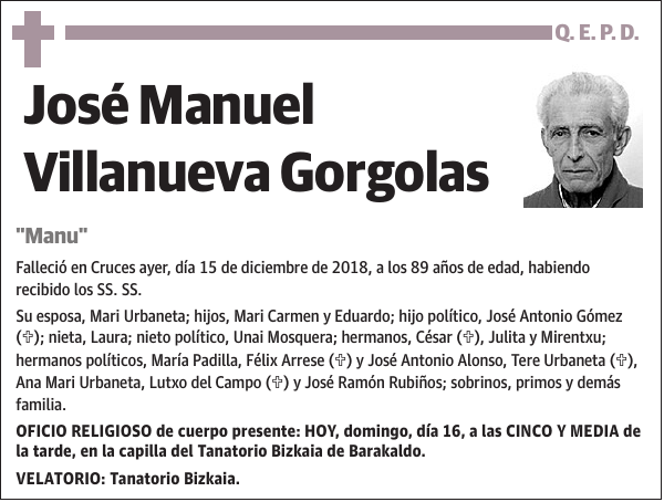 José Manuel Villanueva Gorgolas