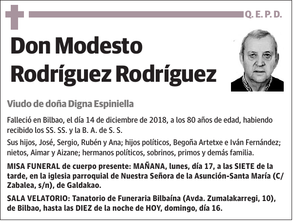 Modesto Rodríguez Rodríguez