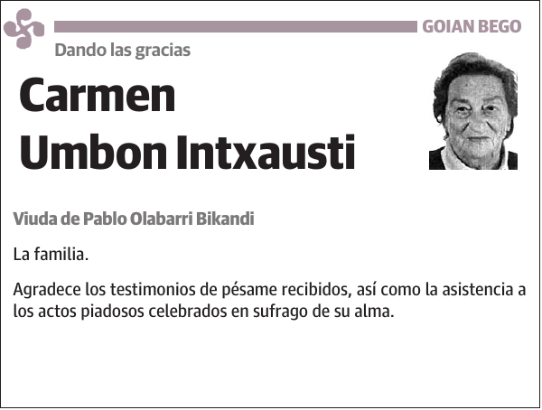 Carmen Umbon Intxausti