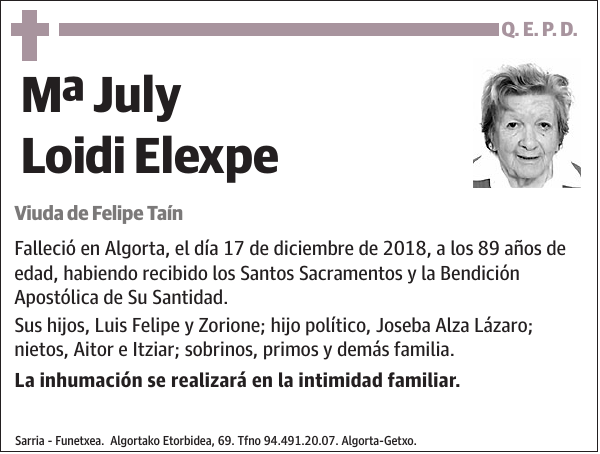 Mª July Loidi Elexpe