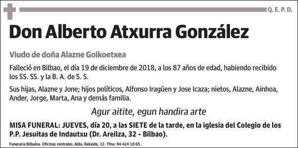 Alberto Atxurra González