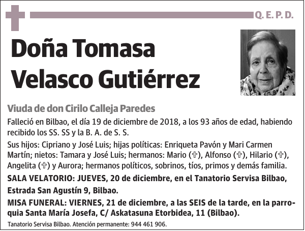 Tomasa Velasco Gutiérrez