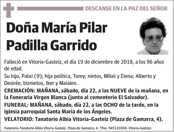 María Pilar Padilla Garrido