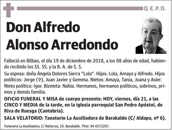 Alfredo Alonso Arredondo