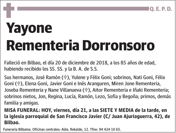 Yayone Rementeria Dorronsoro