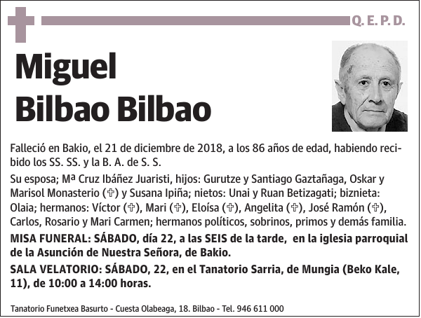 Miguel Bilbao Bilbao