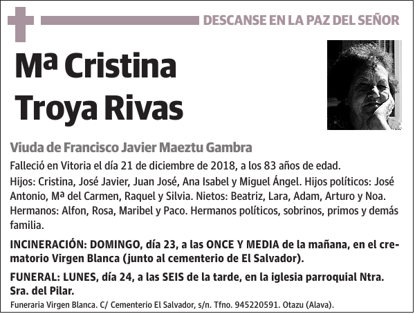 Mª Cristina Troya Rivas