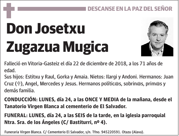 Josetxu Zugazua Mugica