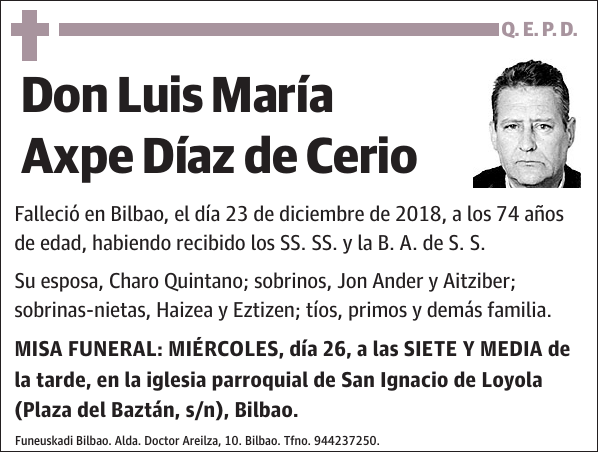 Luis María Axpe Díaz de Cerio