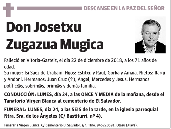 Josetxu Zugazua Mugica