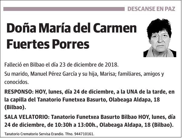 María del Carmen Fuertes Porres