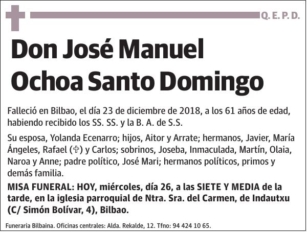 José Manuel Ochoa Santo Domingo