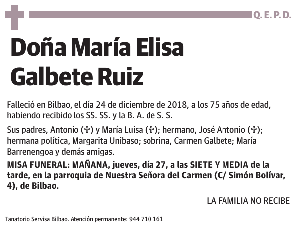 María Elisa Galbete Ruiz