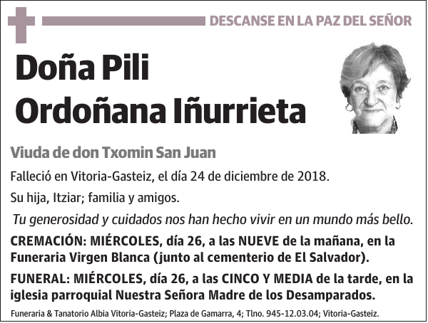 Pili Ordoñana Iñurrieta