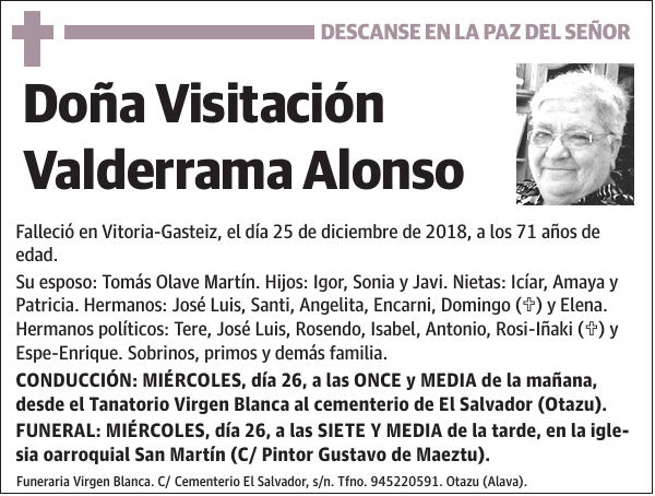 Visitación Valderrama Alonso