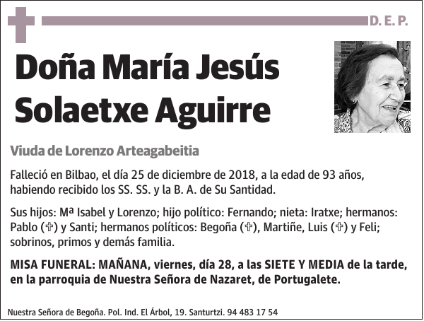 María Jesús Solaetxe Aguirre