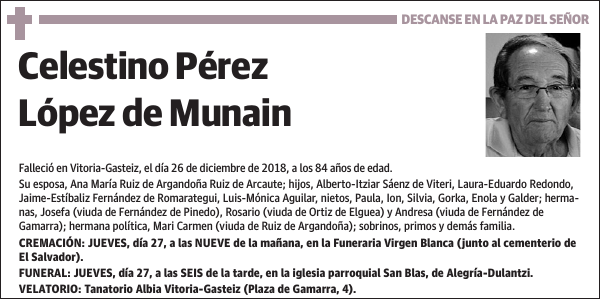 Celestino Pérez López de Munain