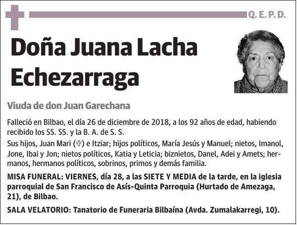 Juana Lacha Echezarraga