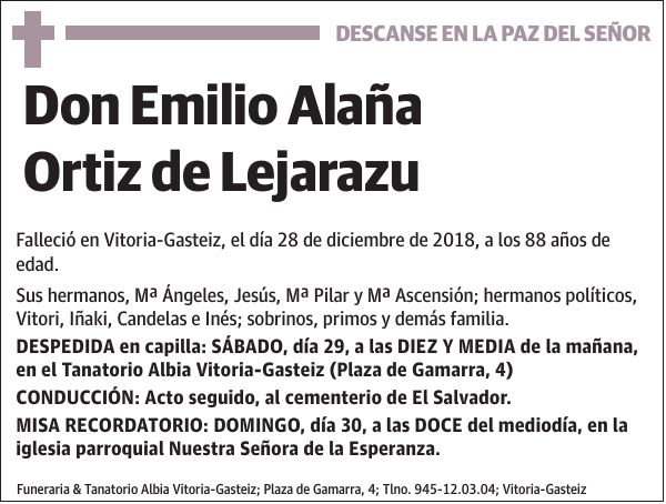 Emilio Alaña Ortiz de Lejarazu