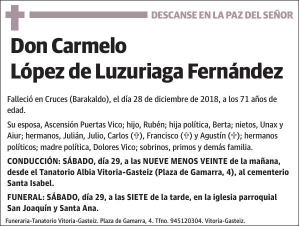 Carmelo López de Luzuriaga Fernández