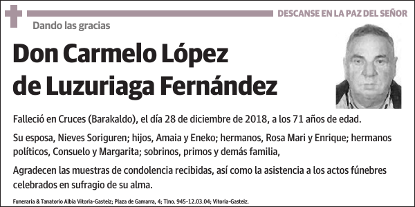 Carmelo López de Luzuriaga Fernández