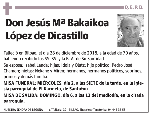 Jesús Mª Bakaikoa López de Dicastillo