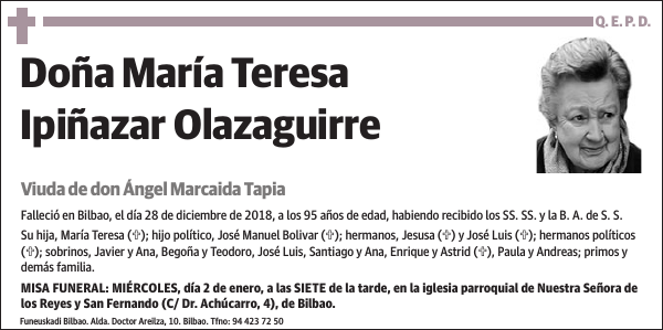 María Teresa Ipiñazar Olazaguirre