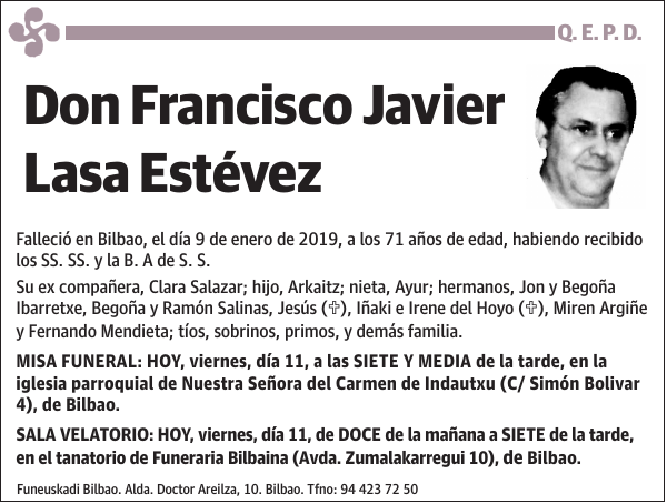 Francisco Javier Lasa Estévez