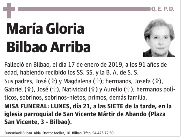 María Gloria Bilbao Arriba