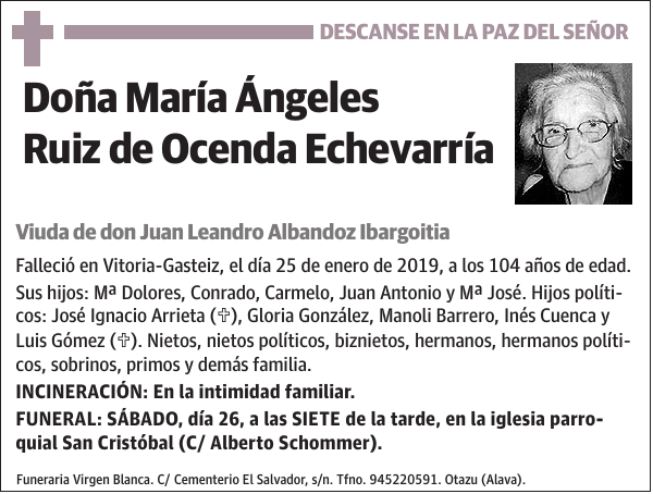 María Ángeles Ruiz de Ocenda Echevarría