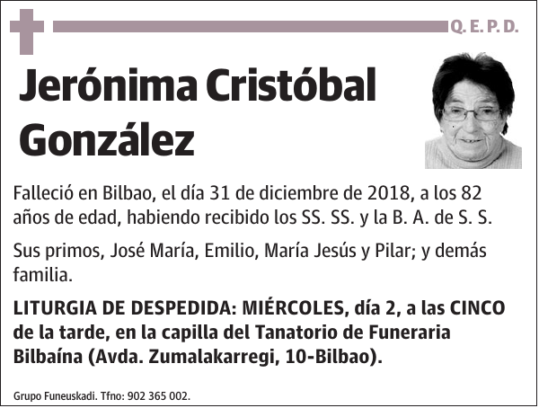 Jerónima Cristóbal González