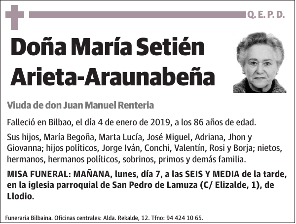 María Setién Arieta-Araunabeña