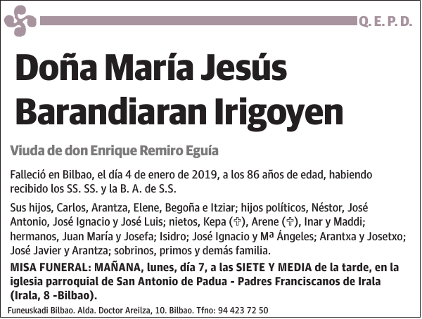 María Jesús Barandiaran Irigoyen