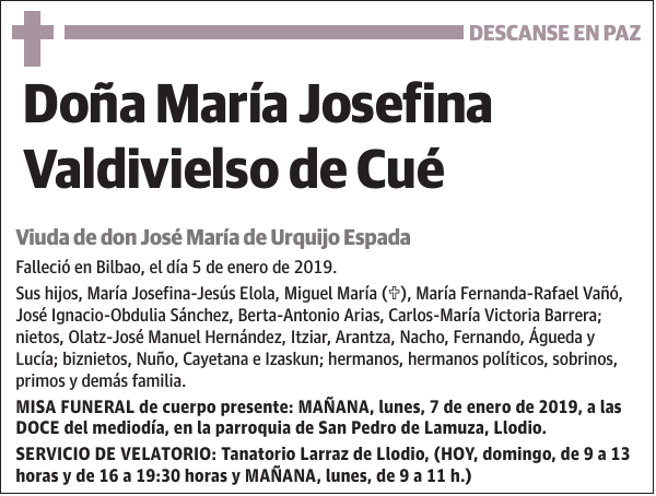 María Josefina Valdivielso de Cué