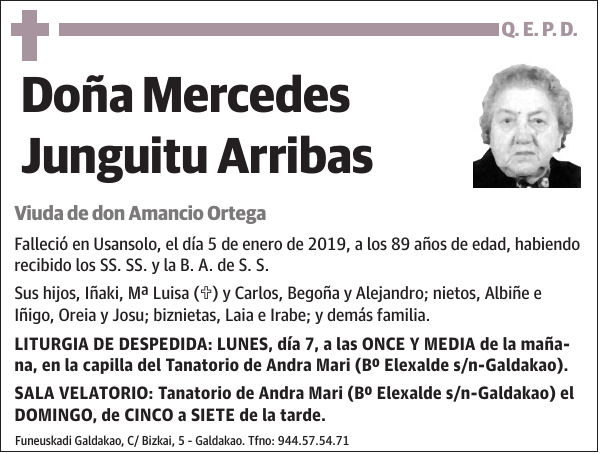 Mercedes Junguitu Arribas