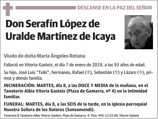 Serafín López de Uralde Martínez de Icaya