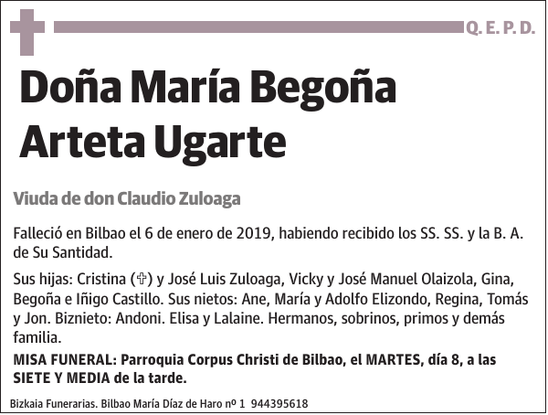 María Begoña Arteta Ugarte