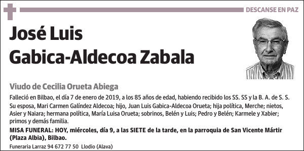 José Luis Gabica-Aldecoa Zabala