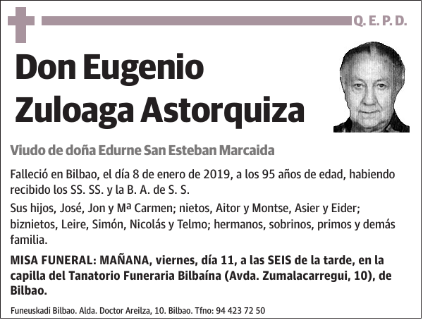 Eugenio Zuloaga Astorquiza