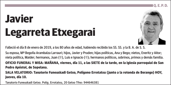 Javier Legarreta Etxegarai