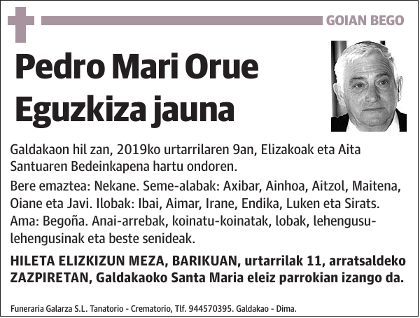 Pedro Mari Orue Eguzkiza