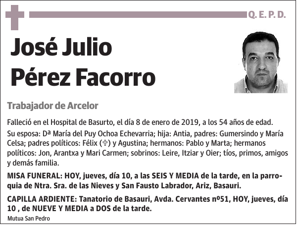 José Julio Pérez Facorro