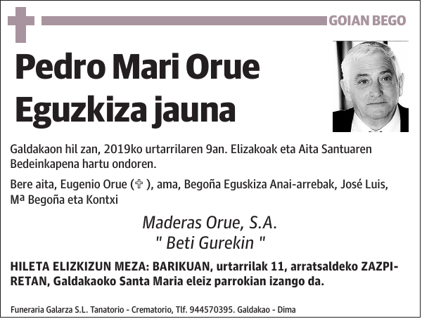 Pedro Mari Orue Eguzkiza