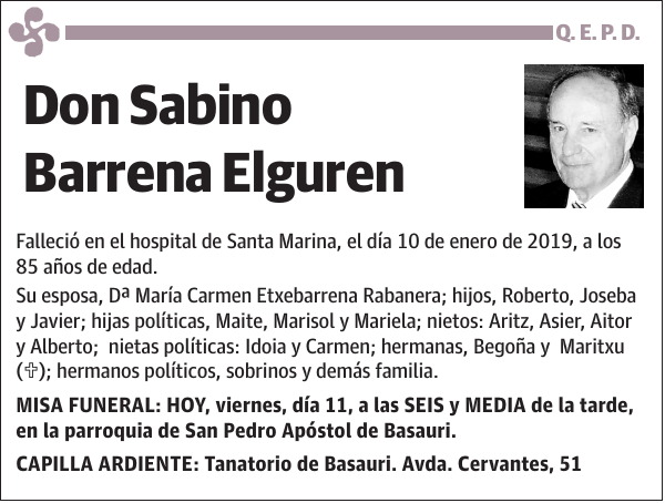 Sabino Barrena Elguren