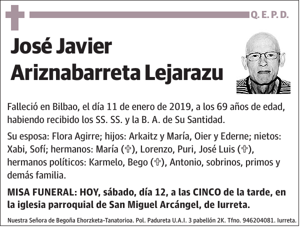 José Javier Ariznabarreta Lejarazu