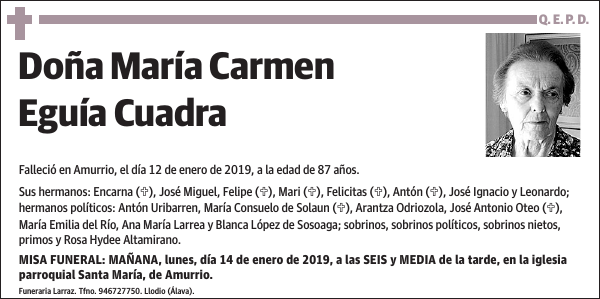 María Carmen Eguía Cuadra